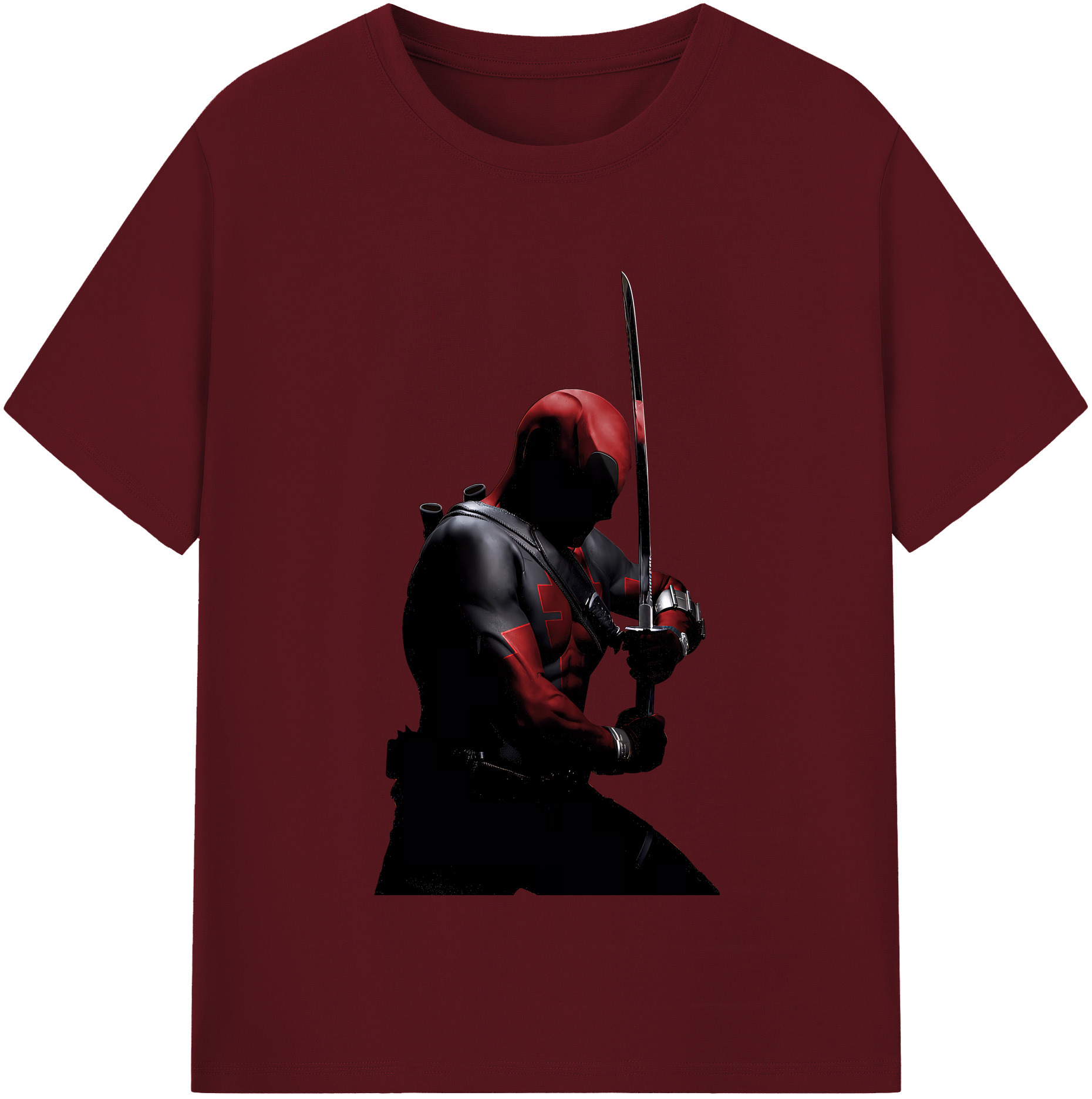 （画像用） Deadpool デッドプール 綿100％半袖Tシャツ（フロントプリント）